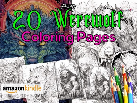 1 X KDP Werewolf Coloring Book Interior: A Practical Guide to Creating a High-Quality Fantasy Coloring Book for Amazon