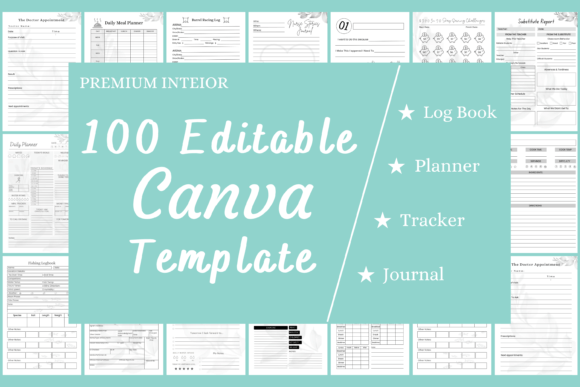 100 Editable Canva Templates for KDP Success