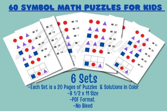 60 Kids Symbol Math Puzzles: A Practical Resource for Early Math Learning