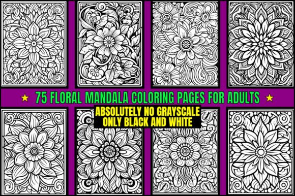 75 Floral Mandala Coloring Pages for Adults