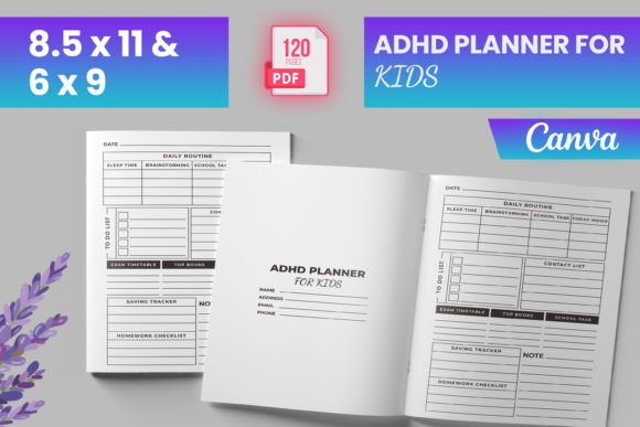 ADHD Planner for Kids for Canva KDP: A Practical Tool for Parents, Educators, and Creators