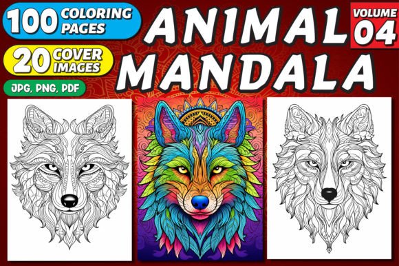 Animal Mandala Coloring Pages for Adults