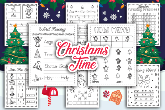 Building Early Literacy and Problem-Solving Skills with The Christmas Activity Tracing Workbook Vol2