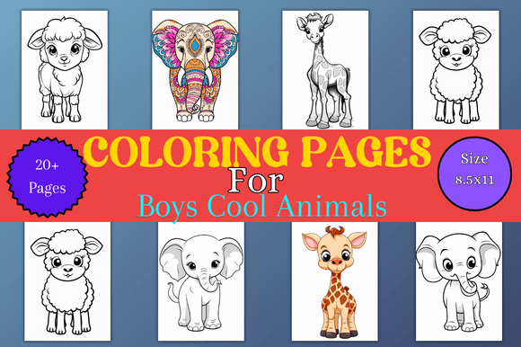 Coloring Pages for Boys Cool Animals