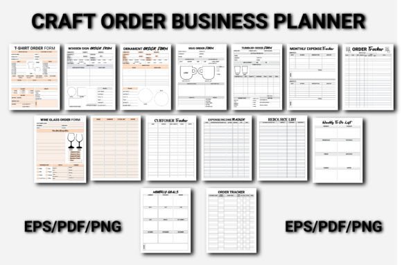 Craft Order Business Planner Bundle: A Practical Resource for Product-Based Entrepreneurs