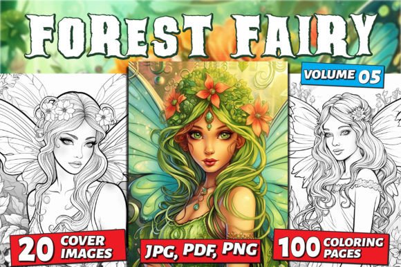 Forest Fairy Coloring Page for Adults: A Creative Escape Into Enchanted Woodlands