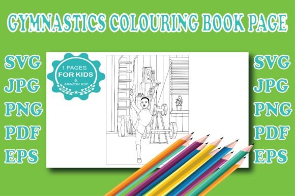 Gymnastics Coloring Book Page: A Creative Tool for Relaxation and Focus