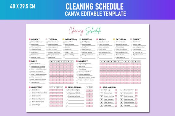 How to Choose a Printable Cleaning Schedule for Your KDP Publishing Needs