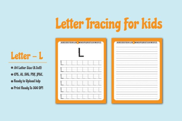 Kids Letter Tracing Worksheet – L: A Practical Tool for Early Literacy Development