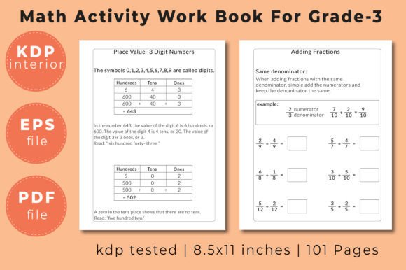 Math Activity Workbook for Grade 3: A Complete Resource for Teaching and Learning