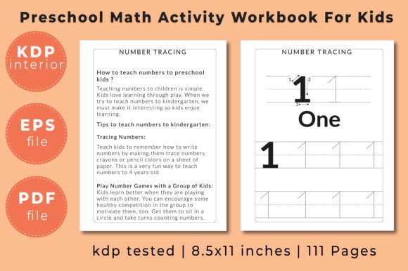 Preschool Math Activity Workbook: Building Early Numeracy Skills for Toddlers Age 3-5