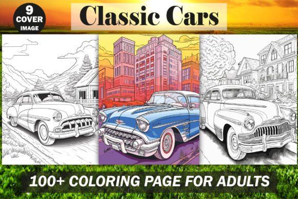 Rediscover the Open Road: Finding Calm Through the 100 Classic Cars Coloring Book for Adult