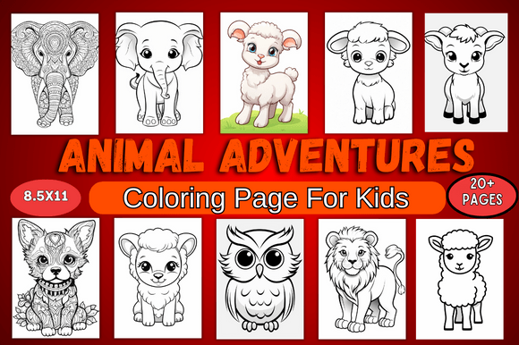 Unlocking Creative Potential: The Rise of Animal Adventures Coloring Pages for Kids in the Digital Marketplace